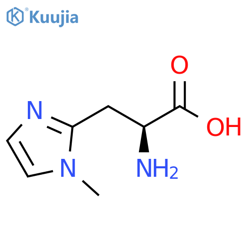 (2S)-2-amino-3-(1-methyl-1H-imidazol-2-yl)propanoic acid structure