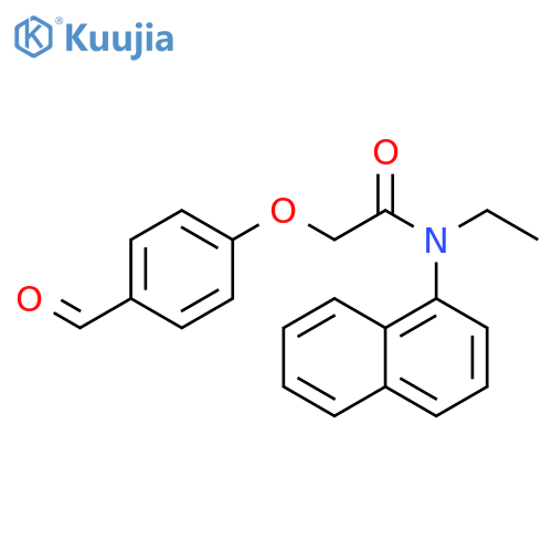 N-Ethyl-2-(4-formylphenoxy)-N-1-naphthalenylacetamide structure