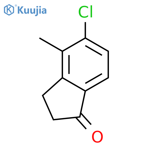 5-Chloro-4-methyl-2,3-dihydro-1H-inden-1-one structure