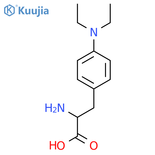 2-amino-3-4-(diethylamino)phenylpropanoic acid structure