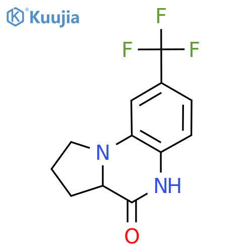 8-(trifluoromethyl)-1,2,3,3a-tetrahydropyrrolo[1,2-a]quinoxalin-4(5H)-one structure