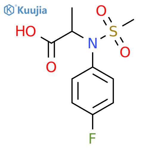 N-(4-Fluorophenyl)-N-(methylsulfonyl)alanine structure