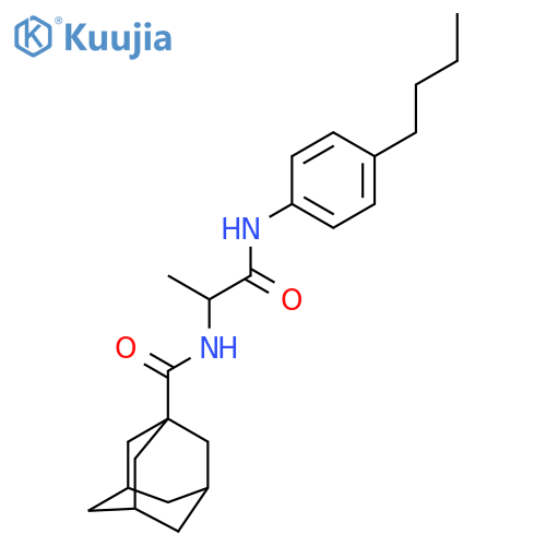 2-[(adamantan-1-yl)formamido]-N-(4-butylphenyl)propanamide structure