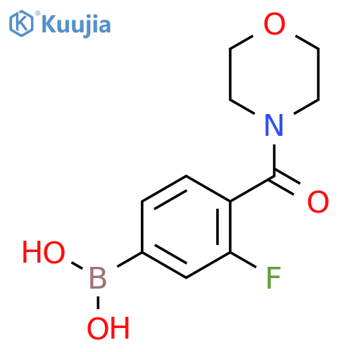 3-Fluoro-4-(morpholin-4-yl)carbonylphenylboronic Acid structure
