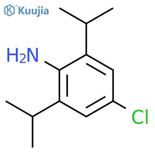 Benzenamine, 4-chloro-2,6-bis(1-methylethyl)- structure