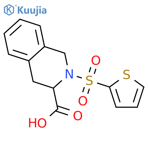 2-(2-THIENYLSULFONYL)-1,2,3,4-TETRAHYDRO-3-ISOQUINOLINECARBOXYLIC ACID structure
