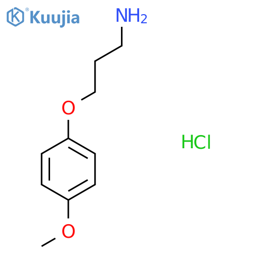 3-(4-Methoxyphenoxy)propan-1-amine hydrochloride structure
