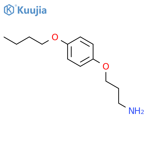 1-Propanamine, 3-(4-butoxyphenoxy)- structure