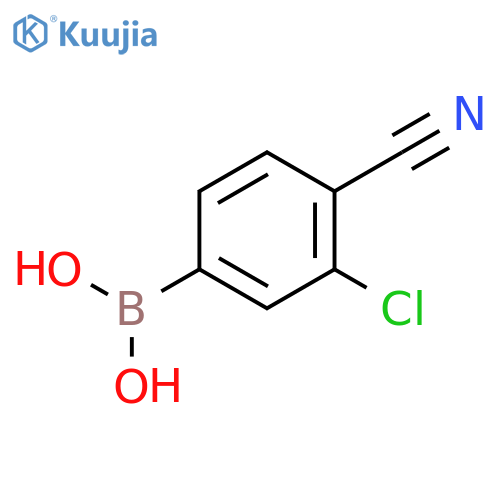 3-Chloro-4-cyanophenylboronic Acid structure