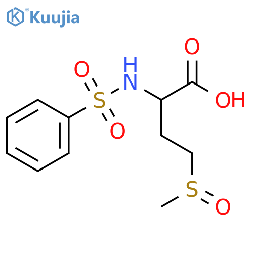 4-(Methylsulfinyl)-2-(phenylsulfonyl)aminobutanoic acid structure