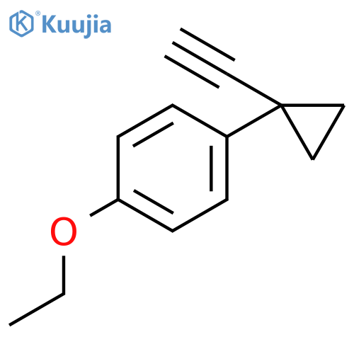 1-ethoxy-4-(1-ethynylcyclopropyl)benzene structure