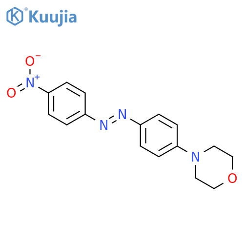 Morpholine, 4-[4-[(4-nitrophenyl)azo]phenyl]- structure