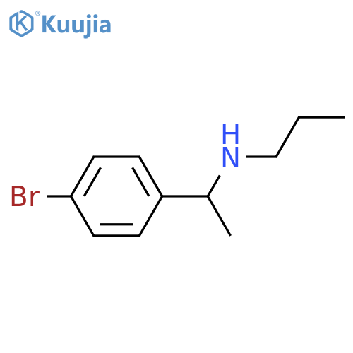1-(4-bromophenyl)ethyl(propyl)amine structure