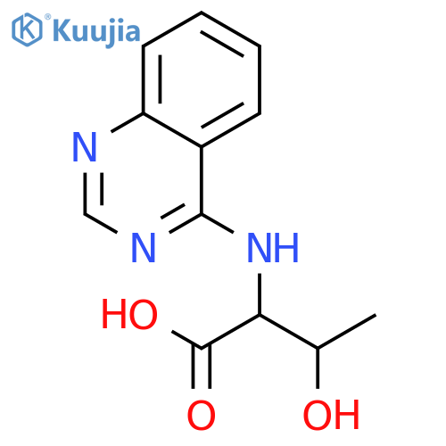 3-Hydroxy-2-(quinazolin-4-yl)aminobutanoic Acid structure