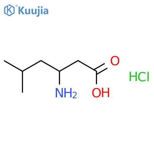 3-amino-5-methylhexanoic acid hydrochloride structure
