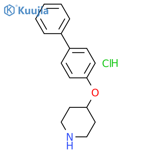 4-(1,1'-Biphenyl-4-yloxy)piperidine Hydrochloride structure