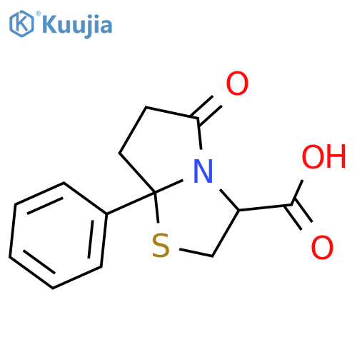 5-Oxo-7α-phenyl-hexahydropyrrolo2,1-b1,3thiazole-3-carboxylic Acid structure