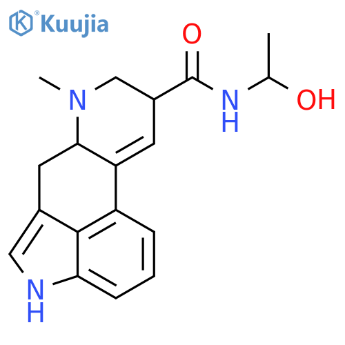 6-methyl-9,10-didehydro-ergoline-8-carboxylic acid 1-hydroxy-ethylamide structure