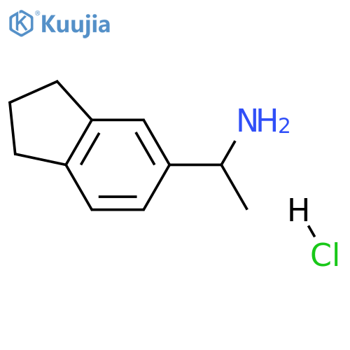 1-(2,3-DIHYDRO-1H-INDEN-5-YL)ETHAN-1-AMINE HYDROCHLORIDE structure