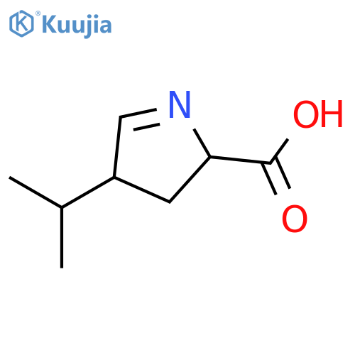 2H-Pyrrole-2-carboxylicacid, 3,4-dihydro-4-(1-methylethyl)- structure