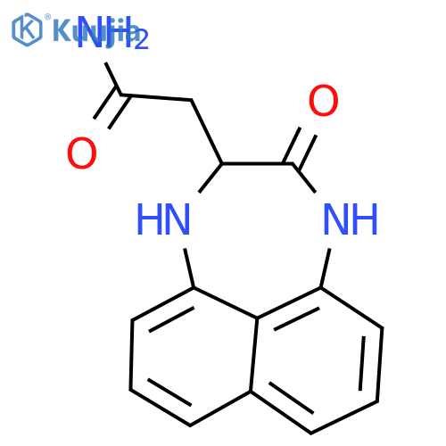 Naphtho1,8-ef-1,4-diazepine-2-acetamide, 1,2,3,4-tetrahydro-3-oxo- structure