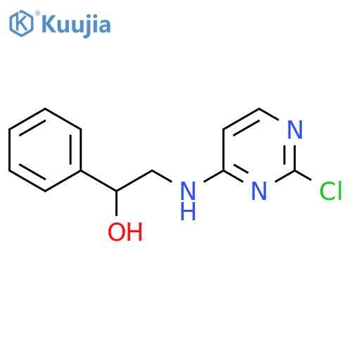 2-[(2-chloropyrimidin-4-yl)amino]-1-phenylethan-1-ol structure