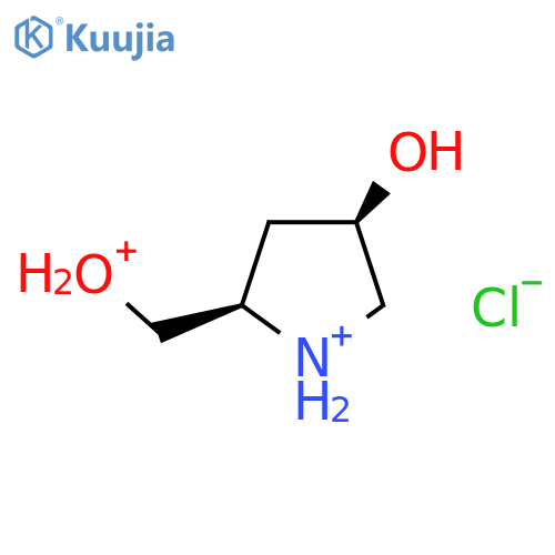 (3R,5R)-5-(hydroxymethyl)pyrrolidin-3-ol;hydrochloride structure