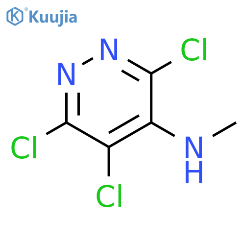3,5,6-trichloro-N-methylpyridazin-4-amine structure