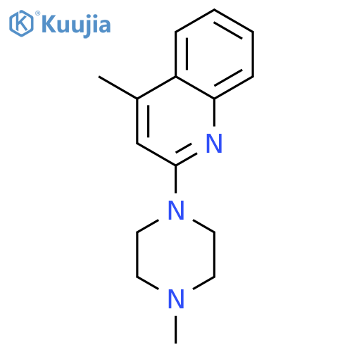 4-methyl-2-(4-methylpiperazin-1-yl)quinoline structure