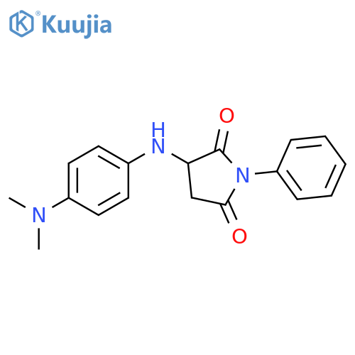 3-{[4-(dimethylamino)phenyl]amino}-1-phenylpyrrolidine-2,5-dione structure