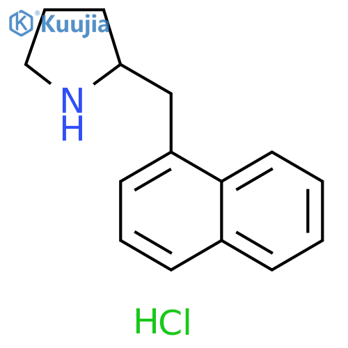 2-(naphthalen-1-yl)methylpyrrolidine hydrochloride structure