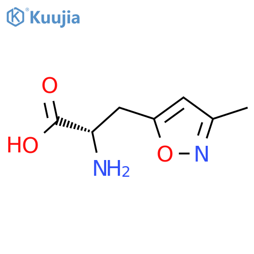 2-amino-3-(3-methyl-1,2-oxazol-5-yl)propanoic acid structure