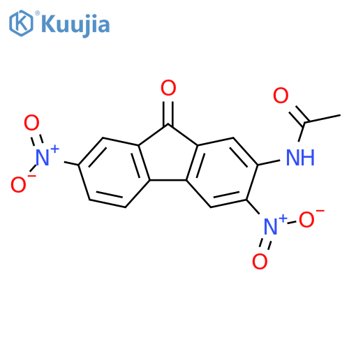 N-(3,7-Dinitro-9-oxo-9h-fluoren-2-yl)-acetamide structure