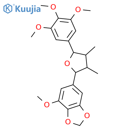 7,7'-Epoxy-8,8'-lignan-3,3',4,4',5,5'-hexol; (7R*,7'S*,8R*,8'R*)-form, 3,4-Methylene, 3',4',5,5'-tetra-Me ether structure
