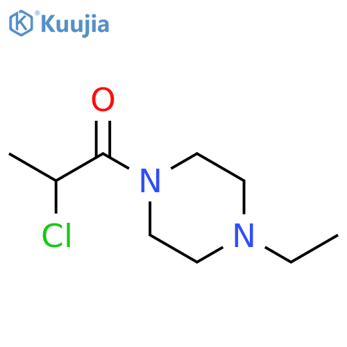 2-chloro-1-(4-ethylpiperazin-1-yl)propan-1-one structure