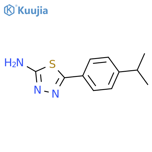 5-(4-Isopropylphenyl)-1,3,4-thiadiazol-2-amine structure