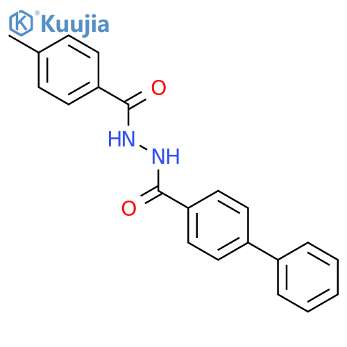 [1,1'-Biphenyl]-4-carboxylic acid, 2-(4-methylbenzoyl)hydrazide structure