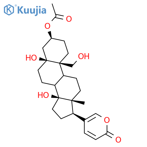 Bufa-20,22-dienolide,3-(acetyloxy)-5,14,19-trihydroxy-, (3b,5b)- (9CI) structure