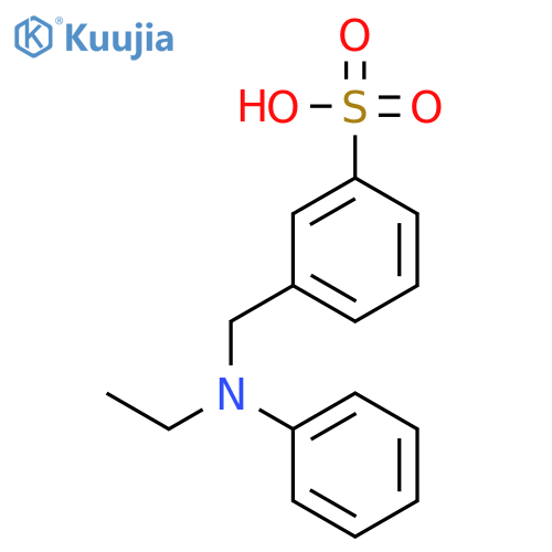 3-((Ethyl(phenyl)amino)methyl)benzenesulfonic acid structure
