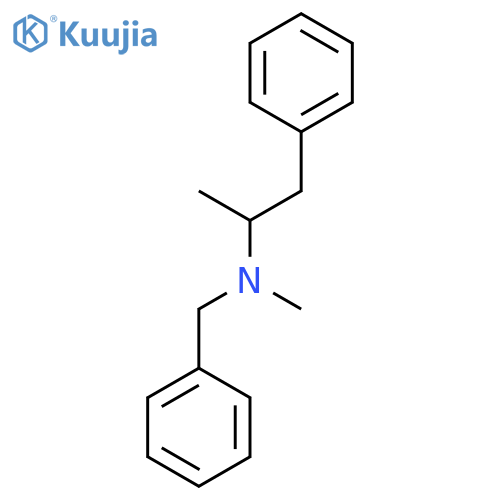 Benzeneethanamine, N,a-dimethyl-N-(phenylmethyl)- structure
