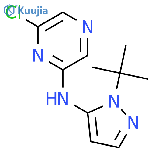 N-(1-(tert-Butyl)-1H-pyrazol-5-yl)-6-chloropyrazin-2-amine structure