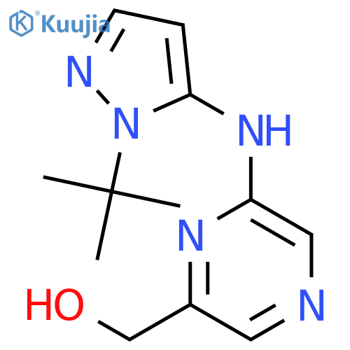 (6-((1-(tert-Butyl)-1H-pyrazol-5-yl)amino)pyrazin-2-yl)methanol structure