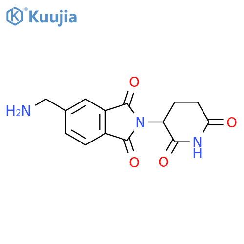 5-(aminomethyl)-2-(2,6-dioxopiperidin-3-yl)-2,3-dihydro-1H-isoindole-1,3-dione structure