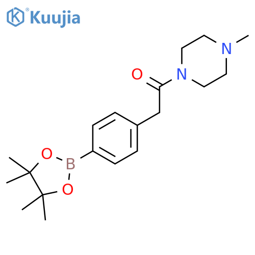 4-(4-Methylpiperazinocarbonyl)methylphenylboronic Acid Pinacol Ester structure