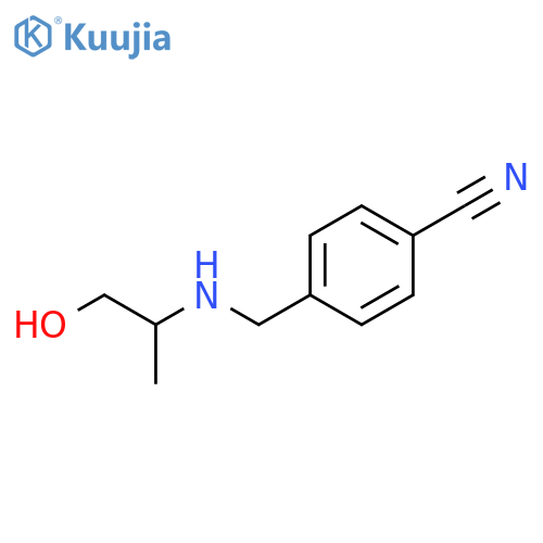 4-{(1-hydroxypropan-2-yl)aminomethyl}benzonitrile structure