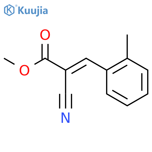 methyl (2E)-2-cyano-3-(2-methylphenyl)prop-2-enoate structure