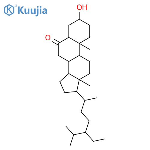 (24R)-3beta-hydroxy-5alpha-stigmastan-6-one structure