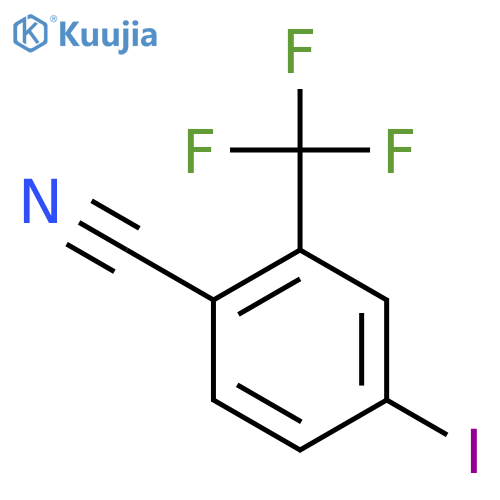 4-Iodo-2-(trifluoromethyl)benzonitrile structure
