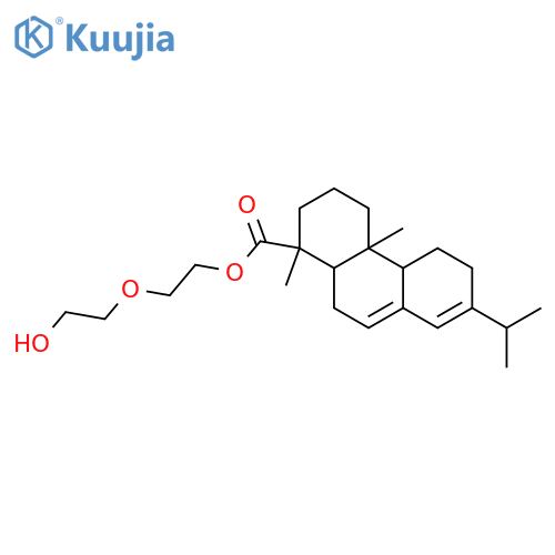 1-Phenanthrenecarboxylicacid, 1,2,3,4,4a,4b,5,6,10,10a-decahydro-1,4a-dimethyl-7-(1-methylethyl)-,2-(2-hydroxyethoxy)ethyl ester, (1R,4aR,4bR,10aR)- structure