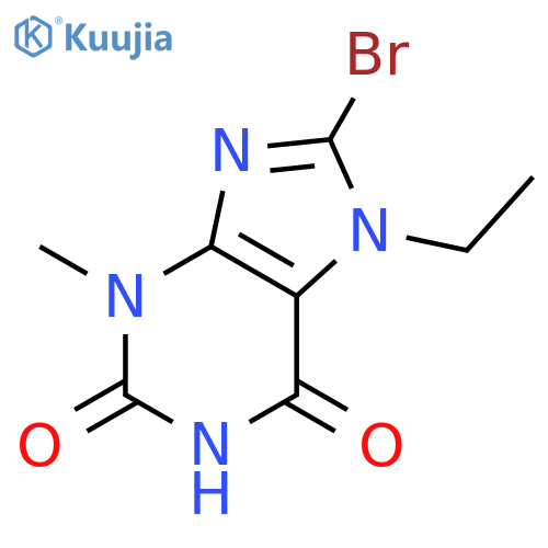 8-Bromo-7-ethyl-3,7-dihydro-3-methyl-1H-purine-2,6-dione structure